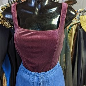 90's Ladies Velvet tank top